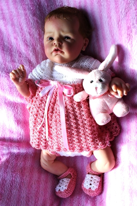 Modelo de punto para bebé muñeca Jacquay Yaxley Prematuro Bebé trajes 